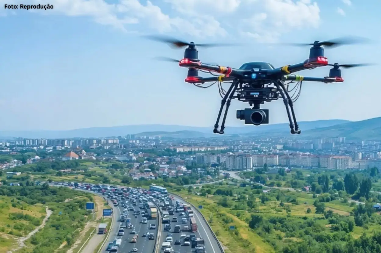 Fiscalização com drones flagra ultrapassagens perigosas na região de Barbacena