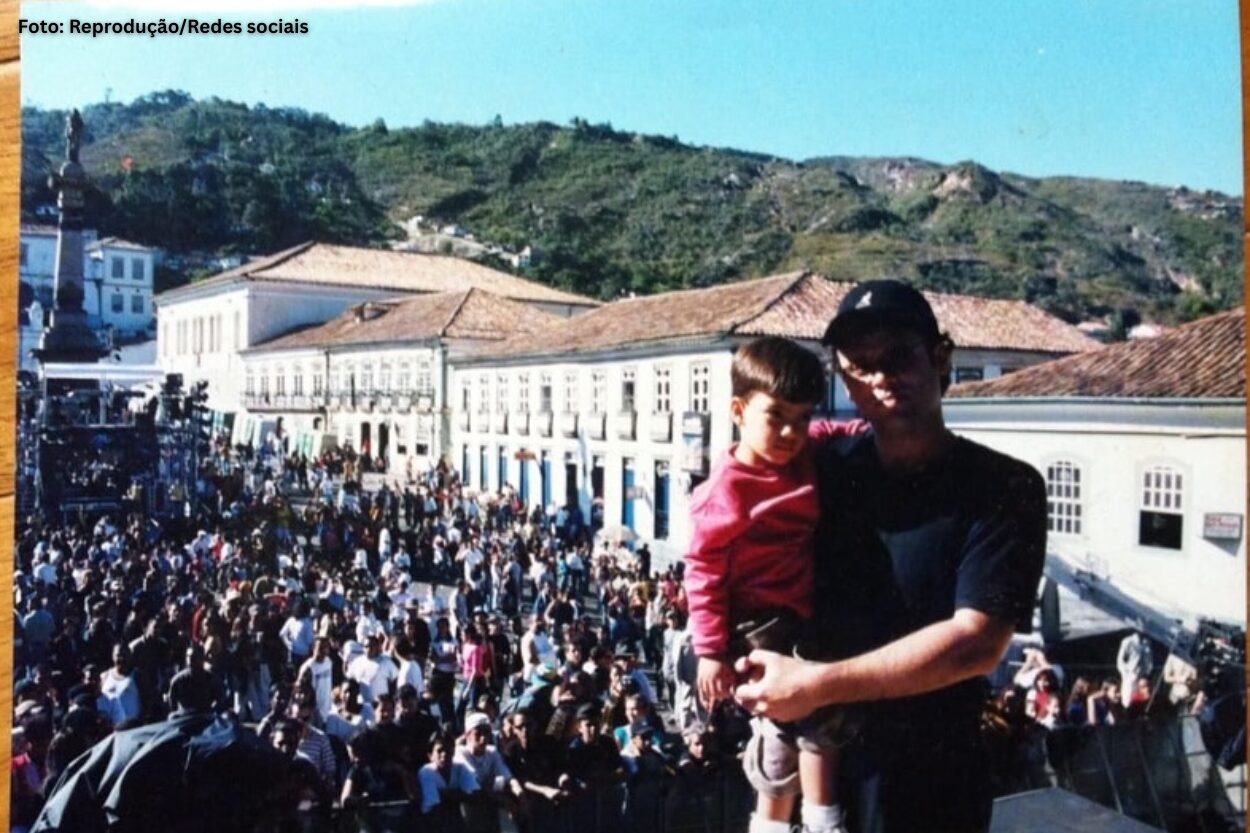 Ex-Skank posta homenagem ao filho em Ouro Preto