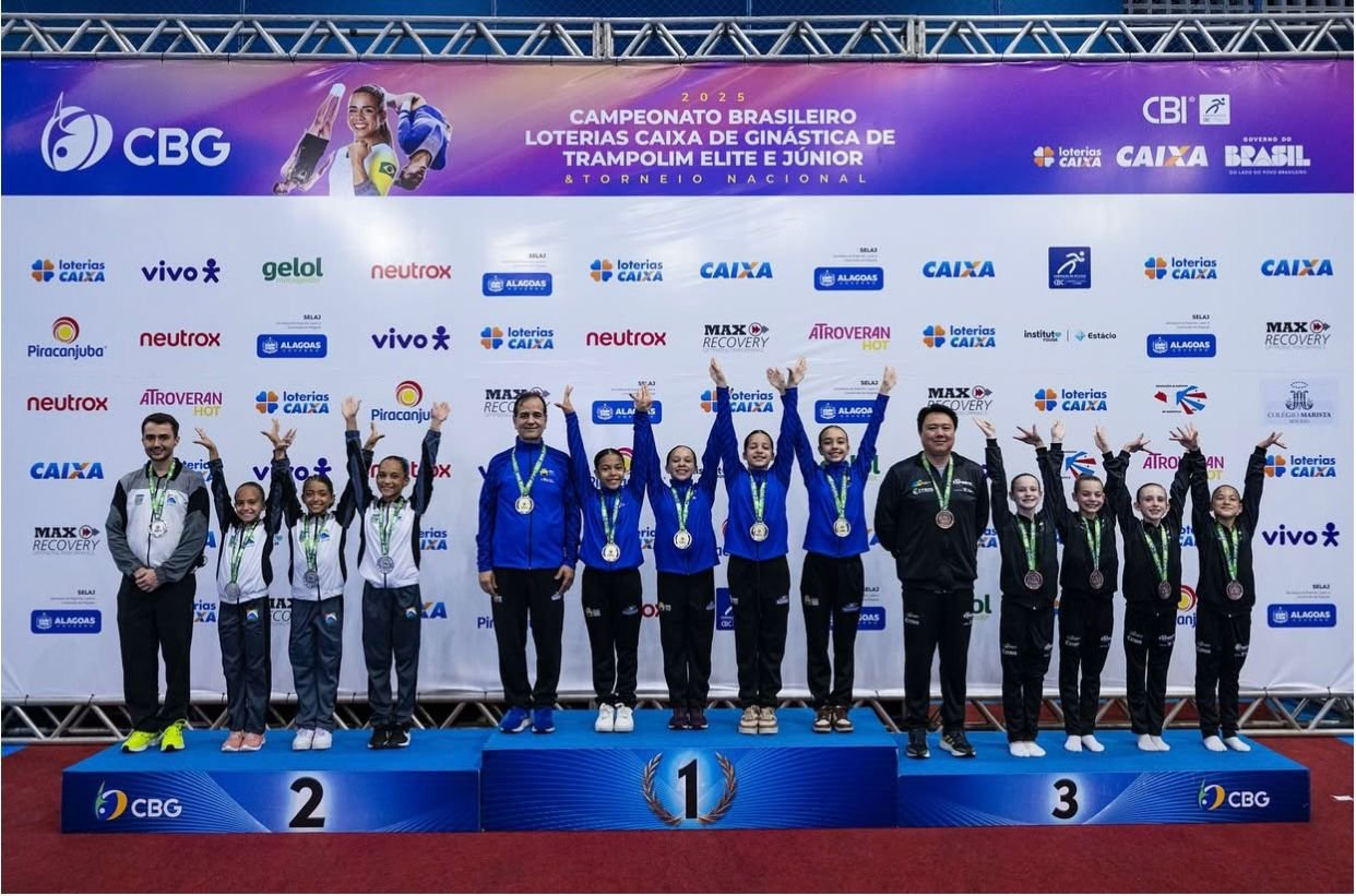 Atletas de Ouro Preto conquistam pódio no Brasileiro de Ginástica de Trampolim