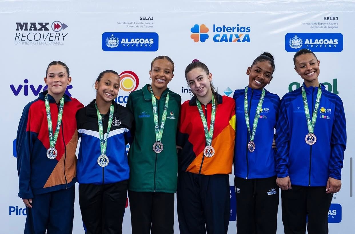 Atletas de Ouro Preto conquistam pódio no Brasileiro de Ginástica de Trampolim