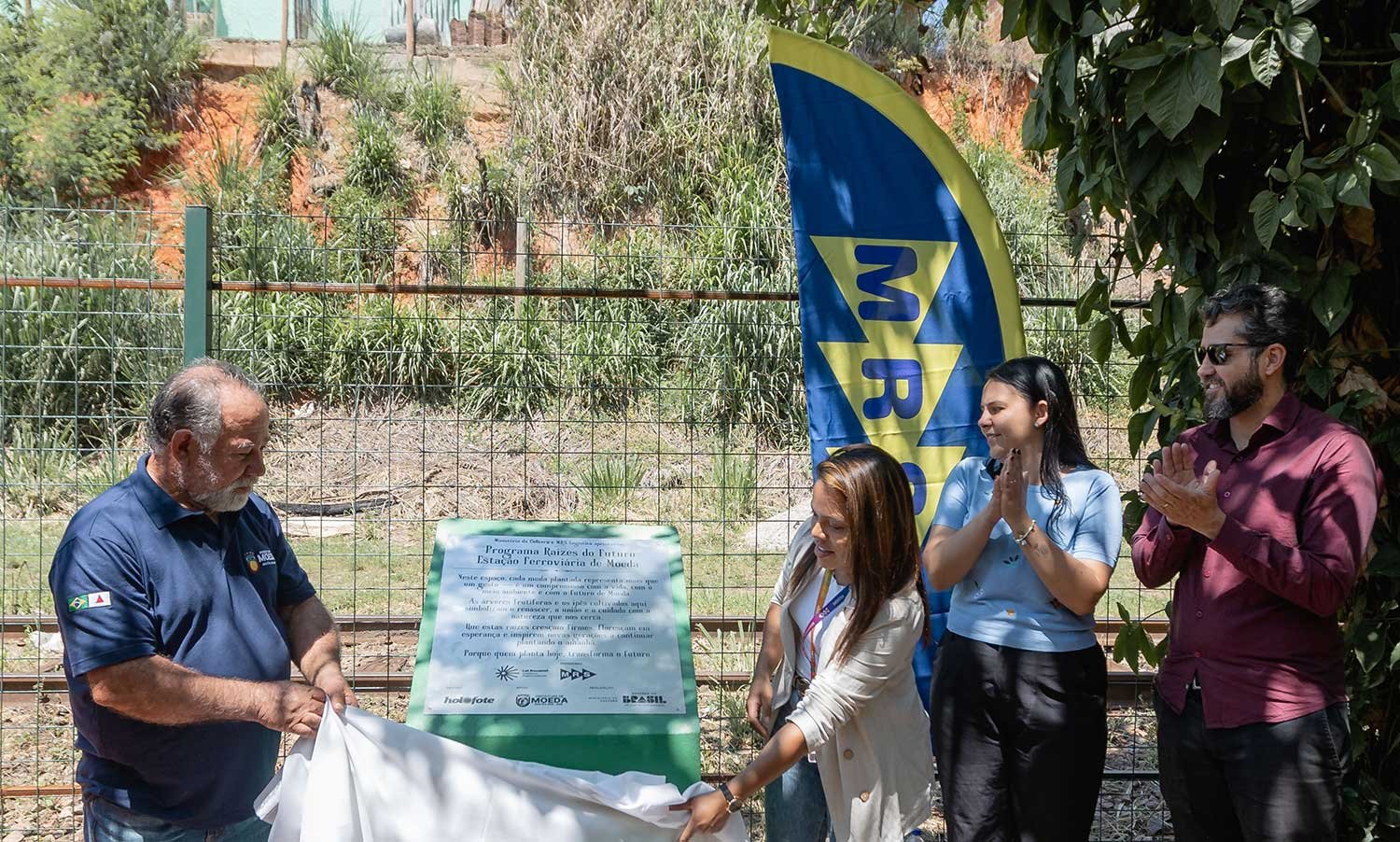 Moeda inaugura área verde do Programa Raízes do Futuro na Estação Ferroviária