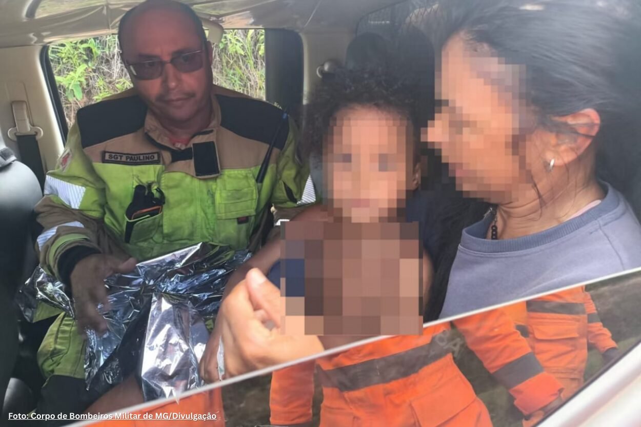 Menina encontrada em MG estava a 2 km de onde desapareceu