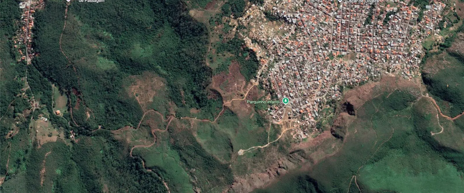 70% das ocupações irregulares da Serrinha estão em área de conservação em Mariana