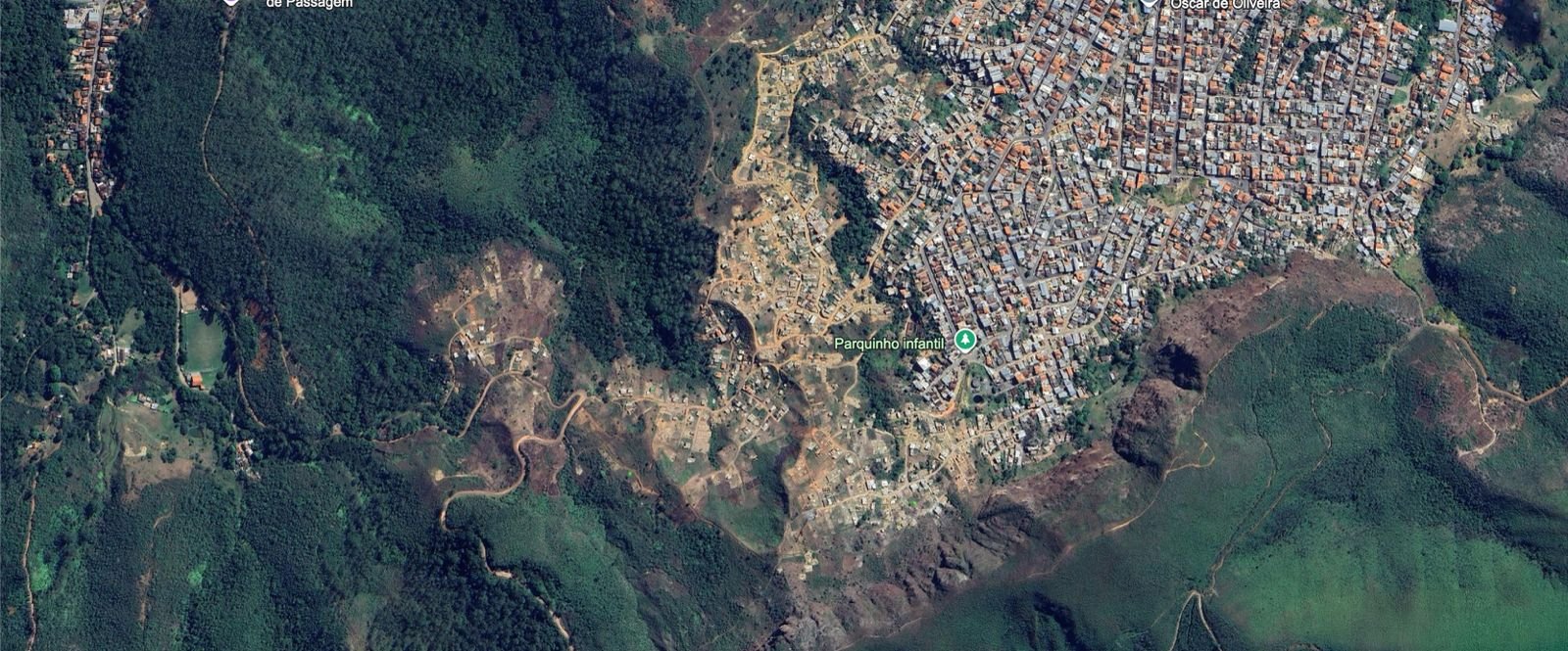 70% das ocupações irregulares da Serrinha estão em área de conservação em Mariana
