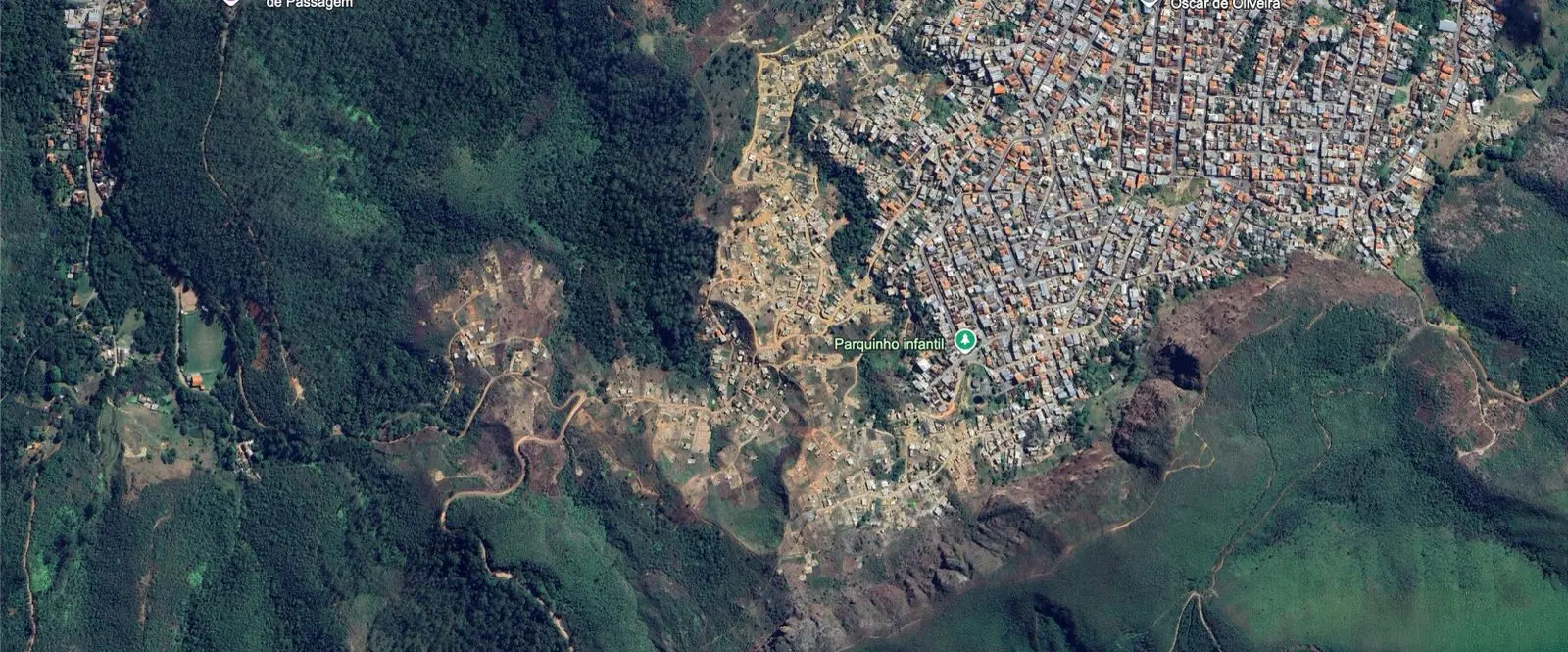 70% das ocupações irregulares da Serrinha estão em área de conservação em Mariana