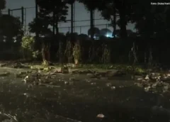 Temporal provoca susto em BH e muro do CT do Cruzeiro desaba após forte chuva