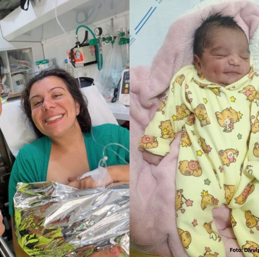 Bebê nasce dentro de carro na BR-040 após trabalho de parto surpreender família na estrada