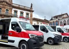 Ouro Preto amplia frota da saúde com três novas ambulâncias
