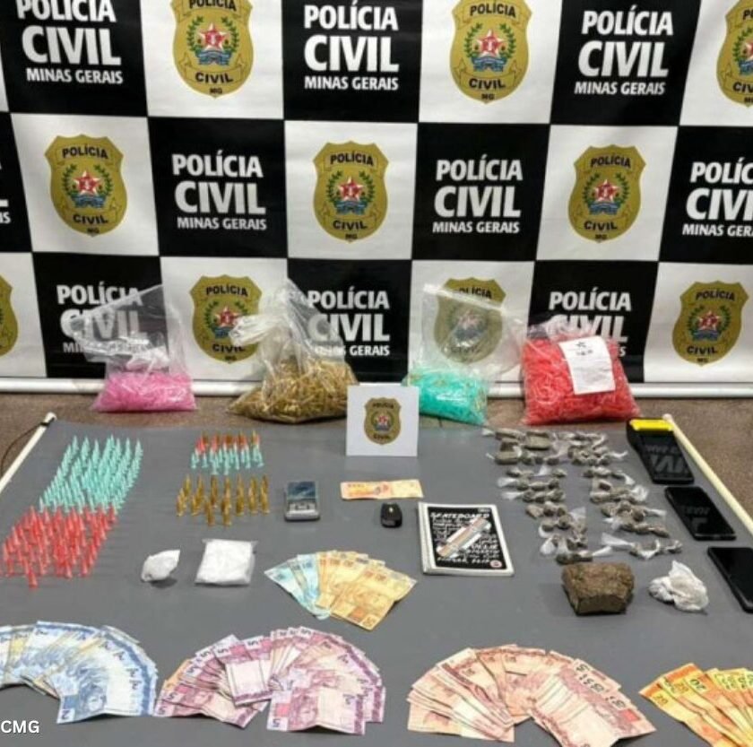 Operação fecha ponto de tráfico em bar e prende dois em Lafaiete