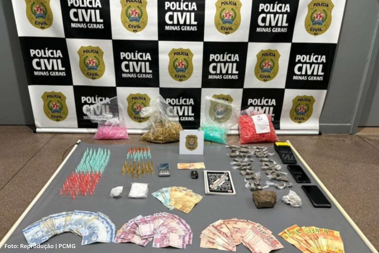 Operação fecha ponto de tráfico em bar e prende dois em Lafaiete