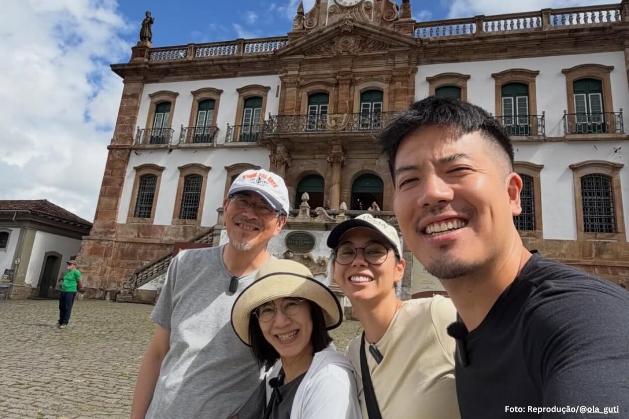 “Parece outro país”: influenciador japonês mostra reação da família em visita a Ouro Preto