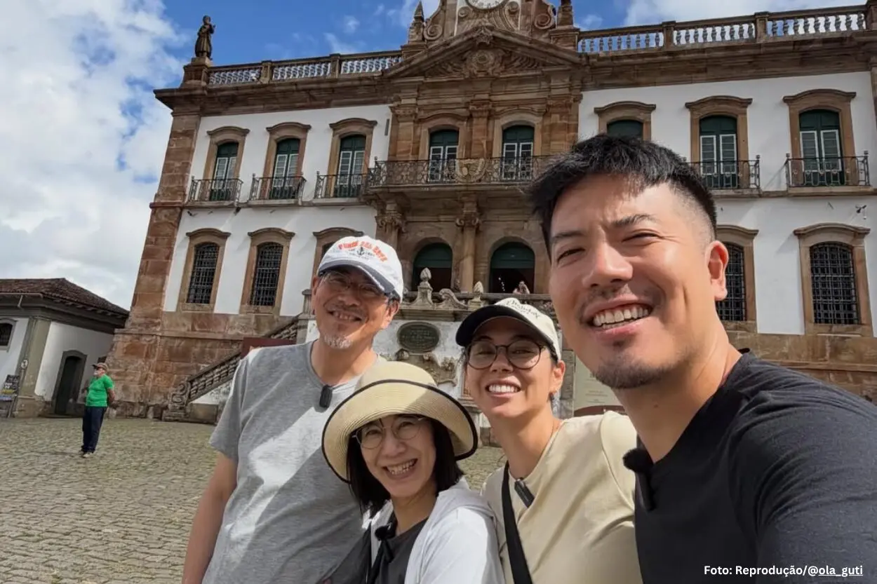 “Parece outro país”: influenciador japonês mostra reação da família em visita a Ouro Preto