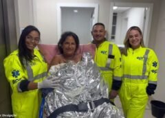 Bebê nasce em casa e recebe apoio na BR-040