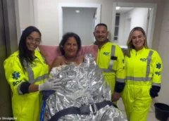 Bebê nasce em casa e recebe apoio na BR-040