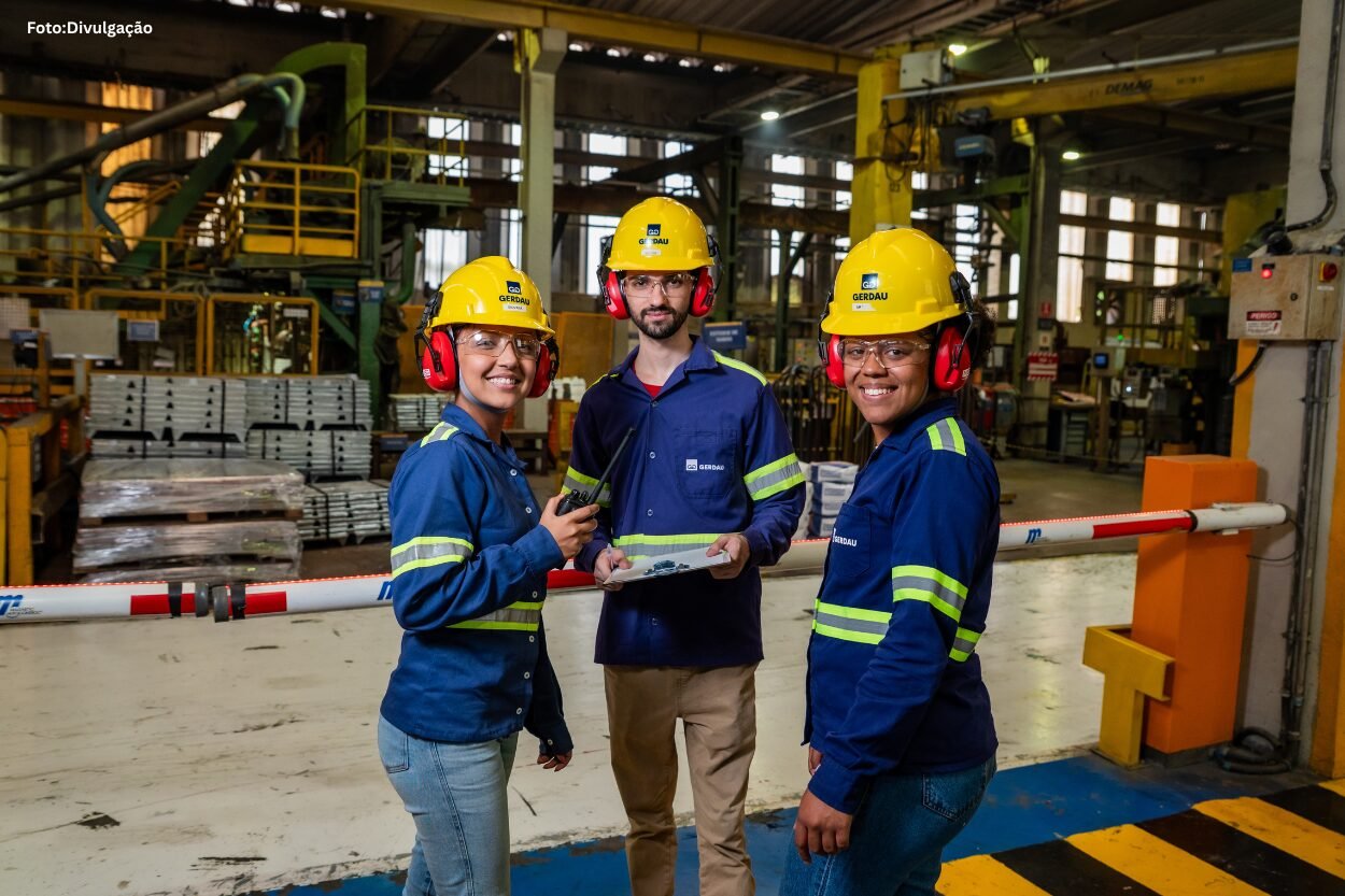 Gerdau abre vagas em Ouro Preto e Ouro Branco com oportunidades na área industrial e técnica