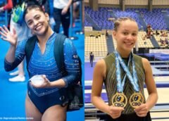 Alice Gomes e Antônia Silva colocam Ouro Preto no topo da ginástica de trampolim