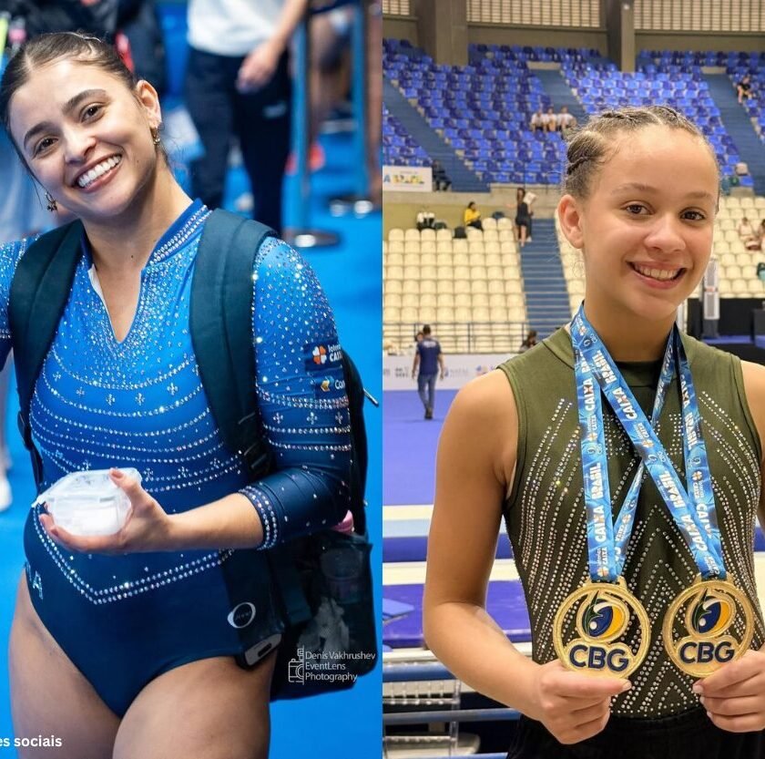 Alice Gomes e Antônia Silva colocam Ouro Preto no topo da ginástica de trampolim