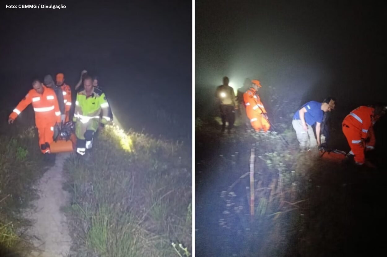 Mulher sofre queda no Pico do Itacolomi e é resgatada após mais de 11 horas
