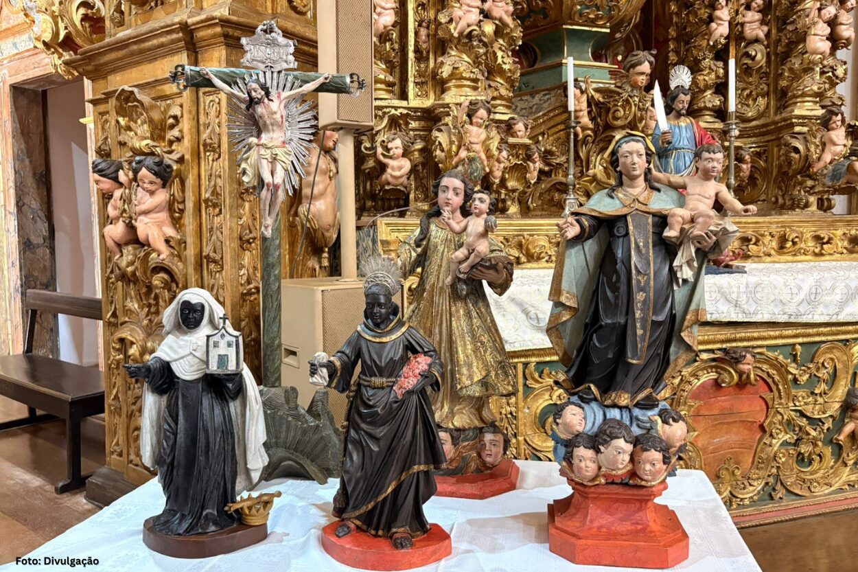 FAOP entrega imagens sacras restauradas da Igreja de São Bartolomeu à comunidade
