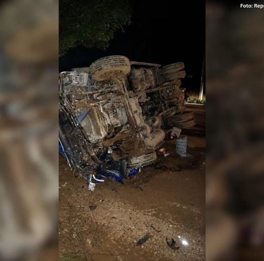 Homem morre e dois ficam feridos em acidente entre caminhão e carro em Mariana