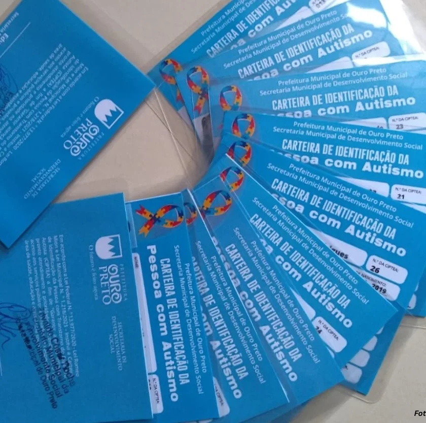 Ouro Preto já emitiu 132 Carteiras de Identificação da Pessoa com Autismo