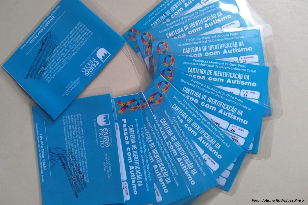 Ouro Preto já emitiu 132 Carteiras de Identificação da Pessoa com Autismo