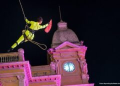 Cia Base Vertical apresenta espetáculo com dança aérea no MARTE Festival em Ouro Preto