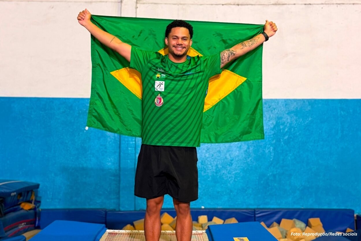 Campeão mundial, ouro-pretano é convocado para a Seleção Brasileira de Ginástica de Trampolim