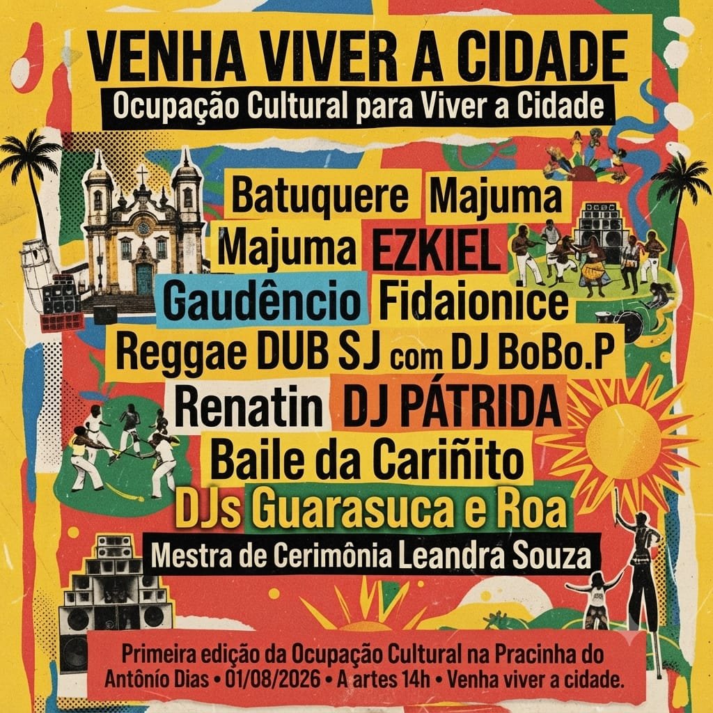 Antônio Dias recebe ocupação cultural com música e oficinas neste sábado em Ouro Preto