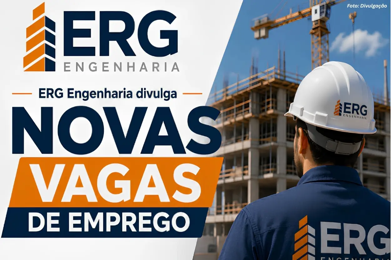ERG Engenharia abre vagas de emprego em Mariana, Itabirito e Diogo de Vasconcelos