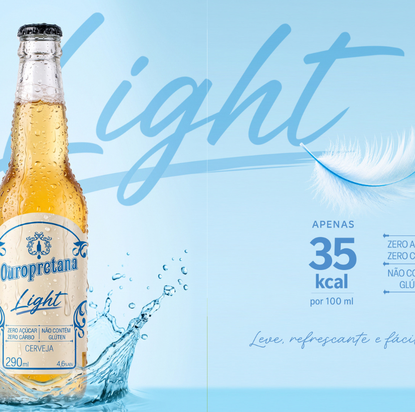 Cervejaria Ouropretana lança cerveja Light com zero carboidratos e sem glúten