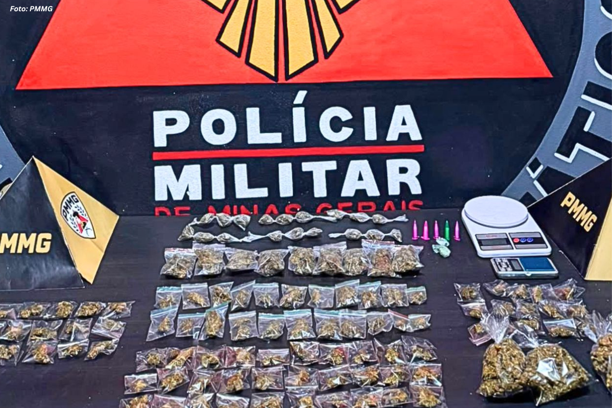 PM detém mulher e adolescente suspeito de homicídio em ponto de tráfico em Ouro Preto