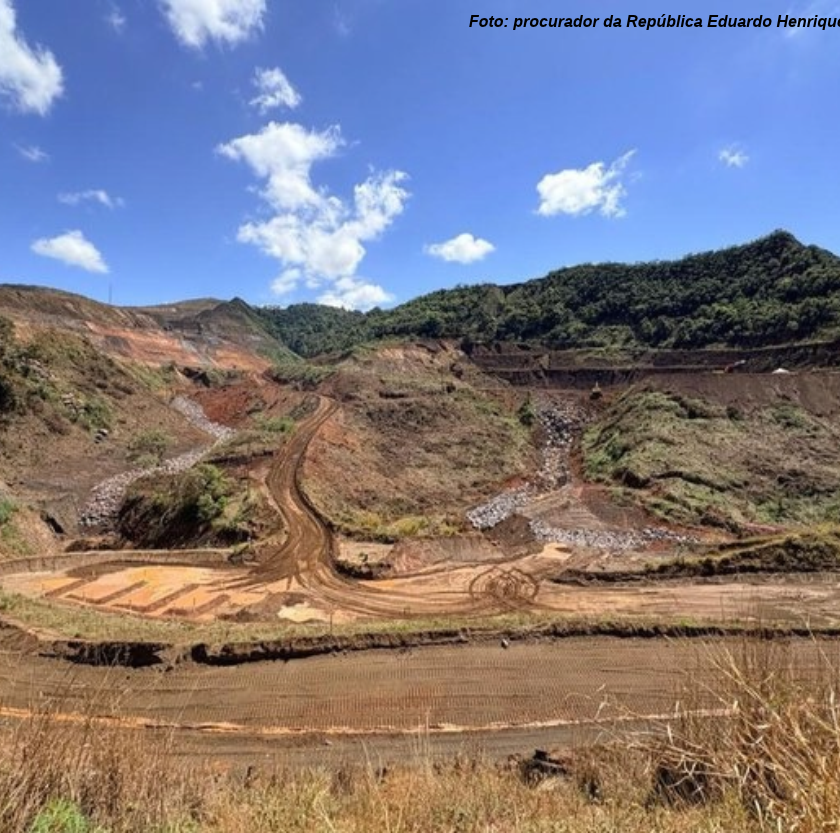 MPF e ANM fiscalizam obras de contenção e drenagem na Mina de Viga, em Congonhas