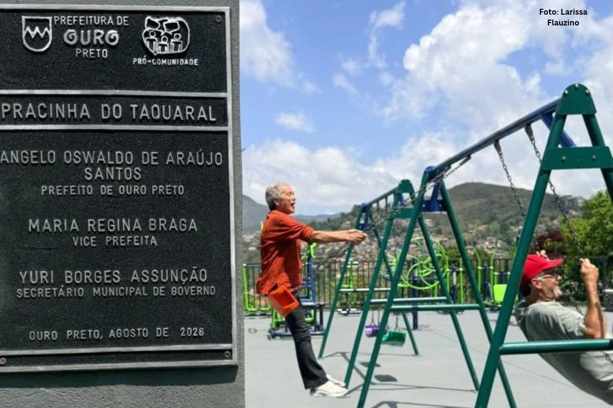 Ouro Preto: Taquaral ganha nova praça com área de lazer e mirante