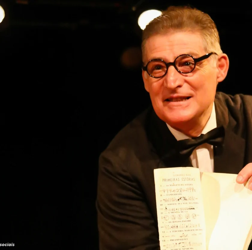 Giuseppe Oristanio interpreta Guimarães Rosa em espetáculo nesta sexta-feira em Mariana