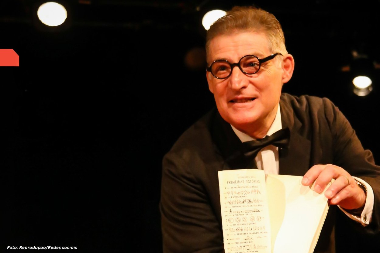 Giuseppe Oristanio interpreta Guimarães Rosa em espetáculo nesta sexta-feira em Mariana