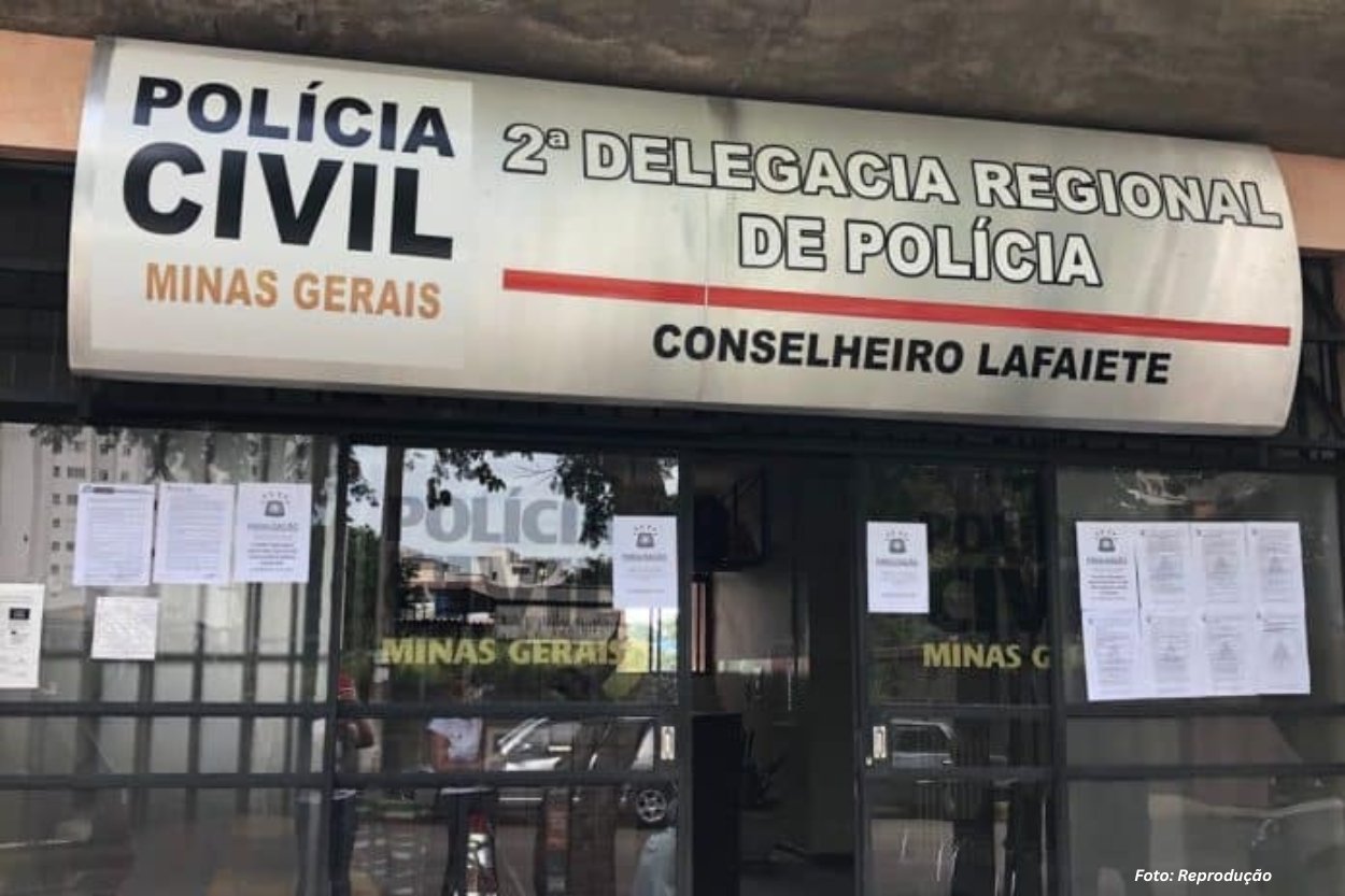 Homem é levado à delegacia após denúncia de importunação sexual em Lafaiete