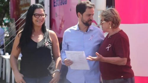 Mariana recebe carreta de mamografia com previsão de 500 exames durante o Outubro Rosa