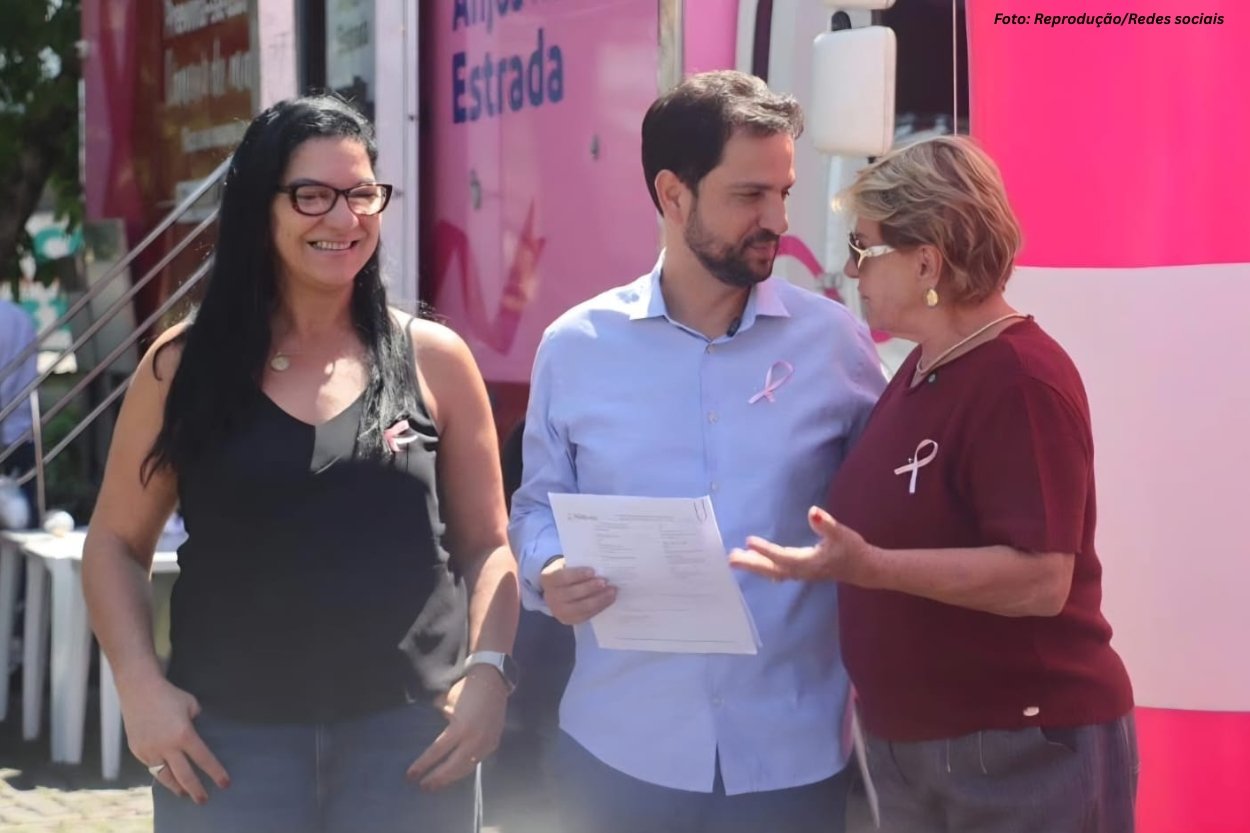 Mariana recebe carreta de mamografia com previsão de 500 exames durante o Outubro Rosa