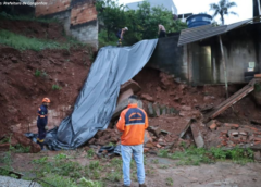 Chuvas provocam deslizamentos e interdição de via em Congonhas; Defesa Civil divulga balanço