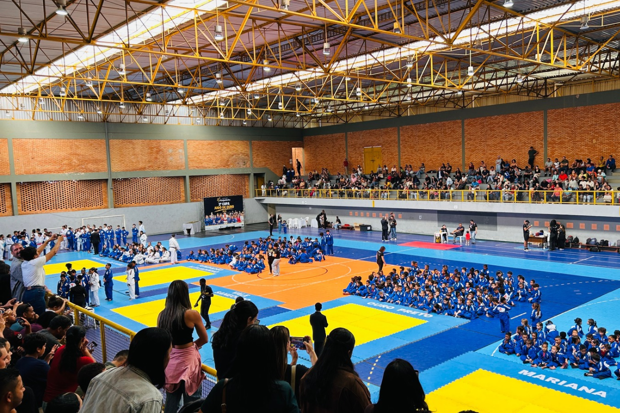 3ª Copa Judô reúne 600 alunos no ginásio da UFOP, em Ouro Preto
