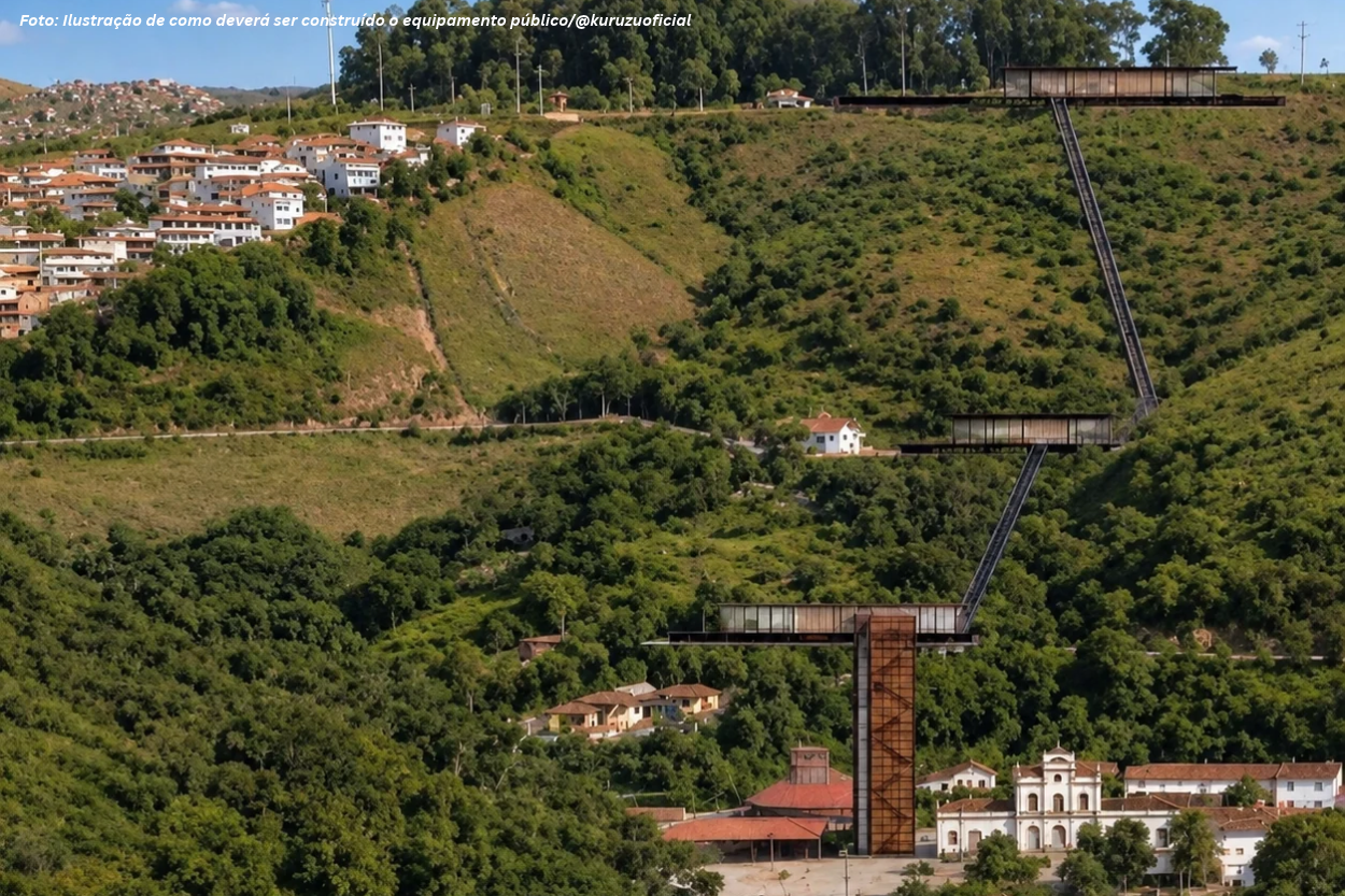 Plano inclinado de R$ 20 milhões vai ligar a Praça da Estação à UFOP